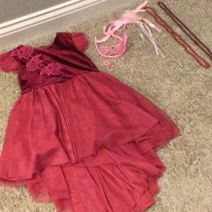 “Princess” in pink dress set